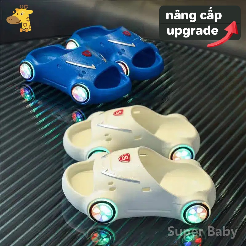 🔥【CÓ HÀNG】🔥 Dép Sandal Đế Mềm Chống Trượt Siêu Nhẹ Thời Trang Cho Bé Dép Xăng Đan Thể Thao Chống Trượt Có Đèn LED Dạ Quang Họa Hàng có sẵn Dép quai ngang siêu