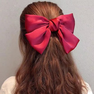 Kẹp Tóc Hình Nơ Lớn Phong Cách Hàn Quốc Cho Nữ