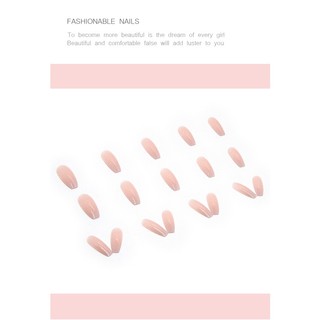 Set 24 Móng Tay Giả Màu Gradient Đơn Giản