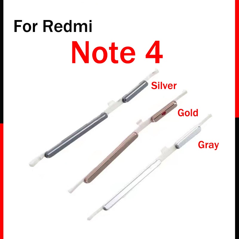 Nút Nguồn Và Nút Âm Lượng Thay Thế Chuyên Dụng Cho Xiaomi Redmi Note 3 4 4A 4X
