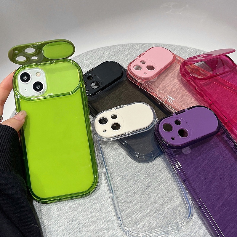 Ốp Điện Thoại Mặt Gương Đơn Giản Chống Sốc Cho iPhone 14 13 12 11 Pro Max XS XR X 8 7 Plus