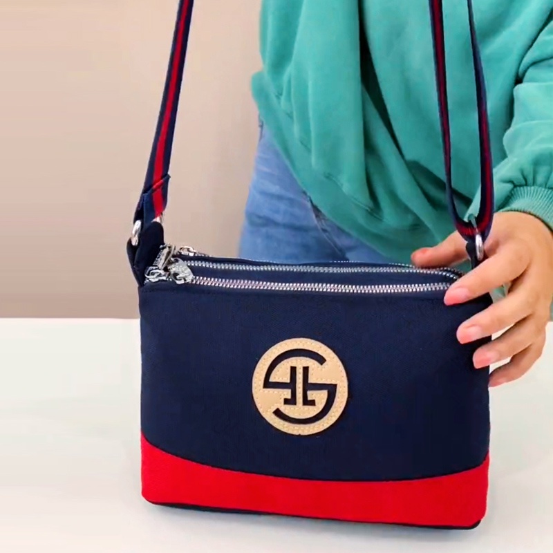 Túi Đeo Vai Ba Lớp Bằng Vải Oxford Thời Trang Mùa Đông 2022 Dành Cho Nữ