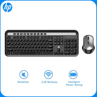 HP CS500 Combo Bàn phím và Chuột Không dây Bàn phím Keycap hình chữ S không dây Chuột không dây 2.4G cho Office Home PC Laptop