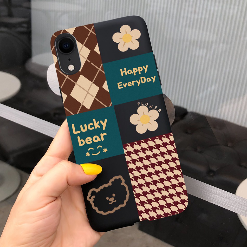 Ốp Điện Thoại TPU Dẻo Họa Tiết Hoạt Hình Dễ Thương Cho iPhone XR X XS Max iPhoneXr X iPhoneXs Max