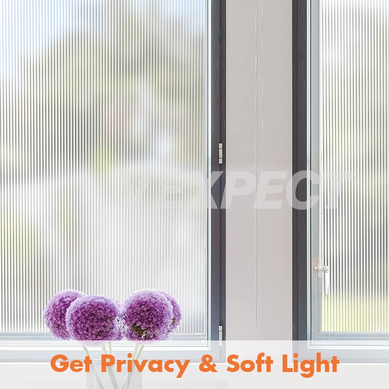 Miếng Dán Cửa Kính Bảo Vệ Sự Riêng Tư Họa Tiết Sọc Cầu Vồng Có Thể Tháo Rời
