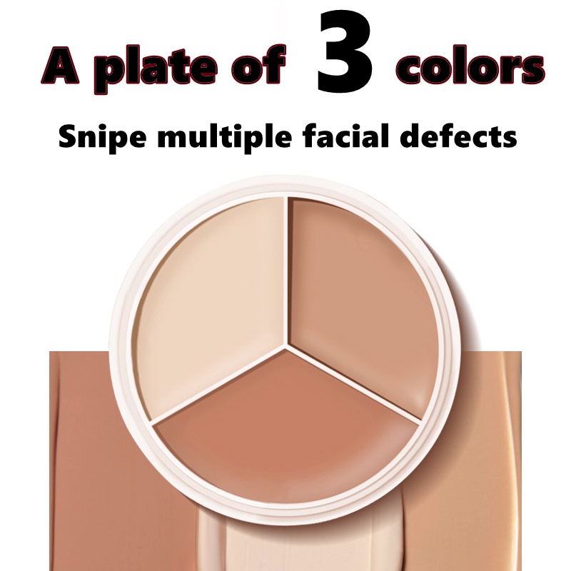 Bảng Kem Che Khuyết Điểm 3 Màu Sắc Lâu Trôi Màu Xanh Lá Tự Nhiên SVMY