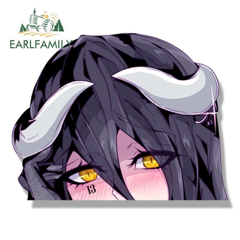 Earlfamily Garu albedo fanart sticker Dán Xe Hơi Họa Tiết Hoạt Hình waifu jdm