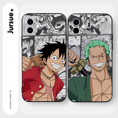 Ốp lưng JURSUE mềm chống bẩn hoạt hình độc lạ ngầu nam đen Cho iPhone 17 16 15 14 13 12 11 Pro Max SE 2020 X XR XS ip 8 7 Plus Y3145