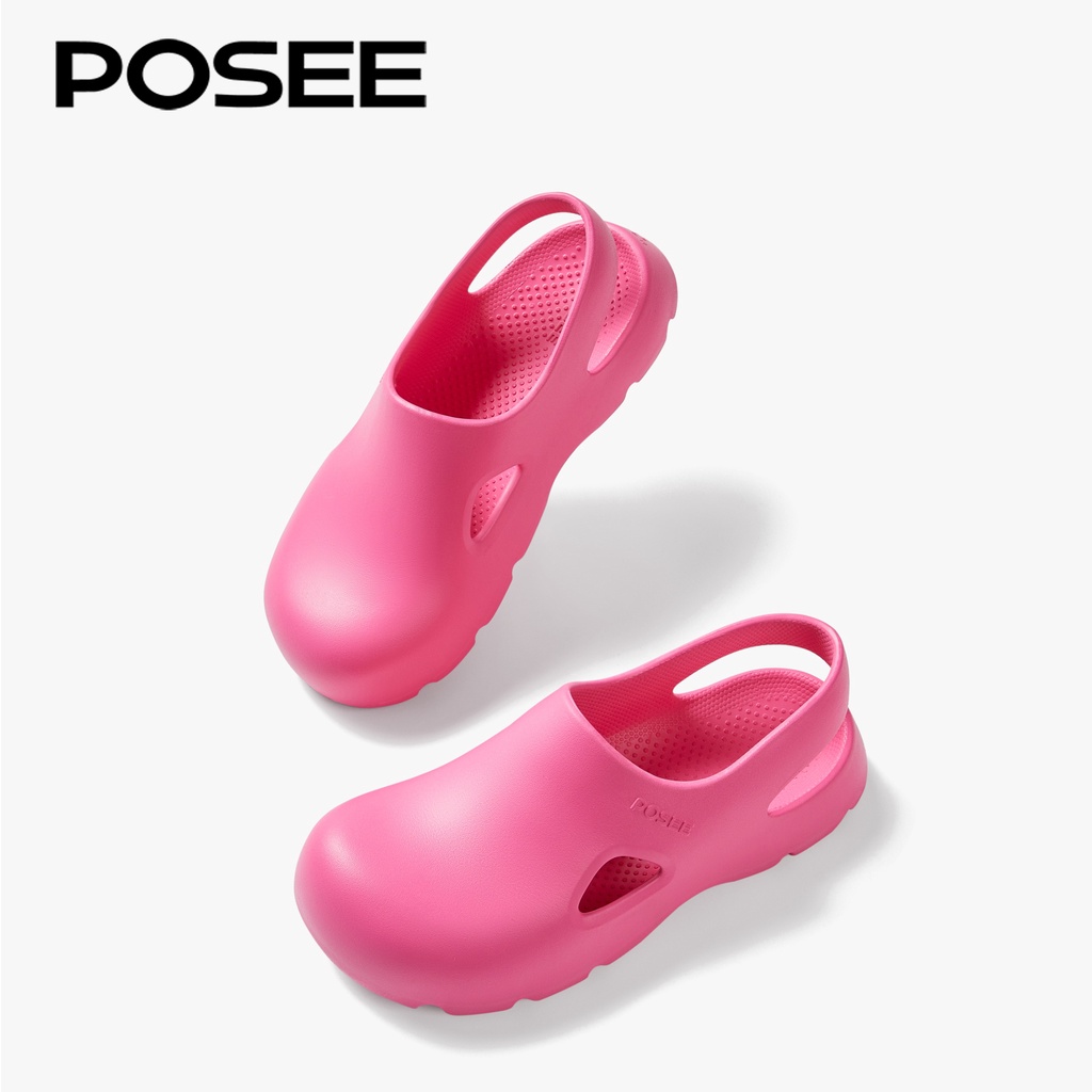 Poee Dép Bít Mũi Đế Dày Chống Trượt Chống Va Chạm Thời Trang Mùa Hè p27507s Cho Nữ