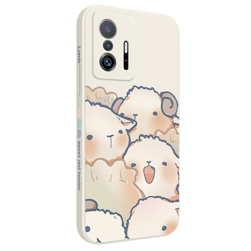 Ốp Điện Thoại Tpu Dẻo Hình Cừu Hạnh Phúc Thời Trang Cho xiaomi mi 13t 12t 11t 10t pro lite mi 9t pro