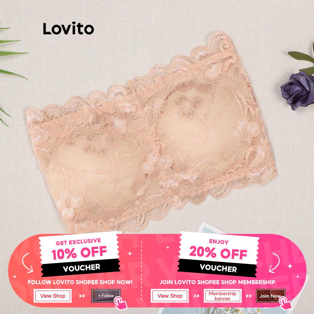 Áo Ngực Ống Phối Ren Gợi Cảm L00312 (Màu Be / Đen)