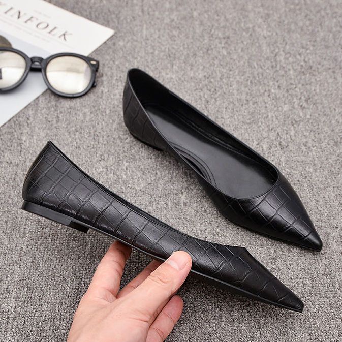 Giày Búp Bê Mũi Nhọn Đế Bằng Thời Trang Mùa Hè 2023 Cho Nữ Size 33-46