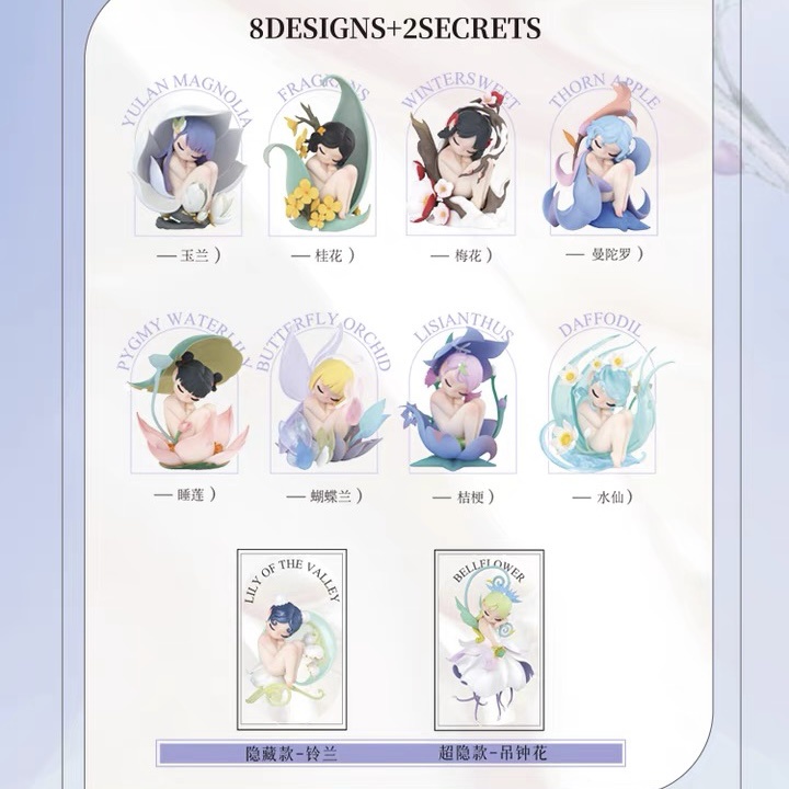 Mô Hình Búp Bê Elves Series Hoa Mù Dễ Thương Dùng Làm Quà Tặng Cho Bạn Bè