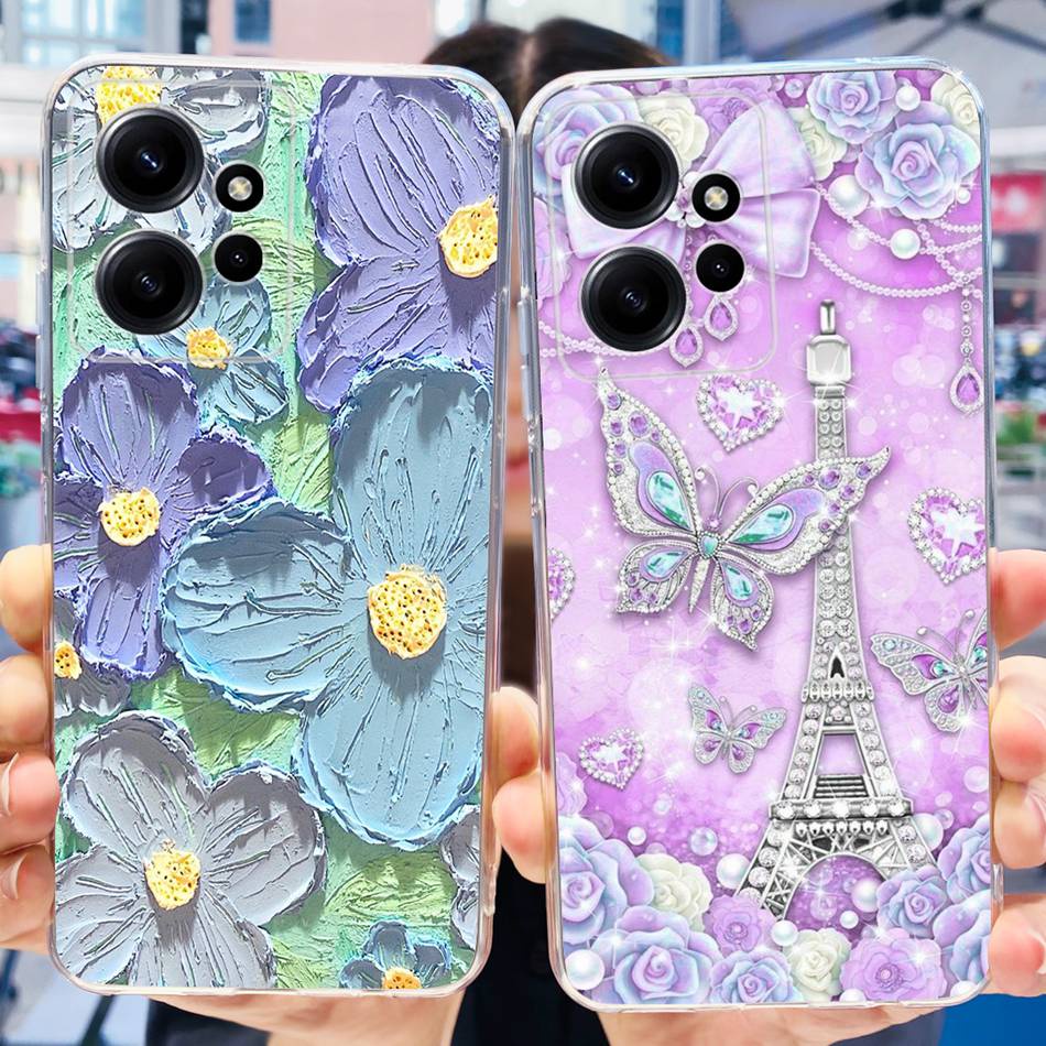 Ốp Điện Thoại TPU Dẻo Họa Tiết Hoạt Hình Khủng Long / Mèo Dễ Thương Cho Xiaomi Redmi Note 12 Redmi Note12 4G