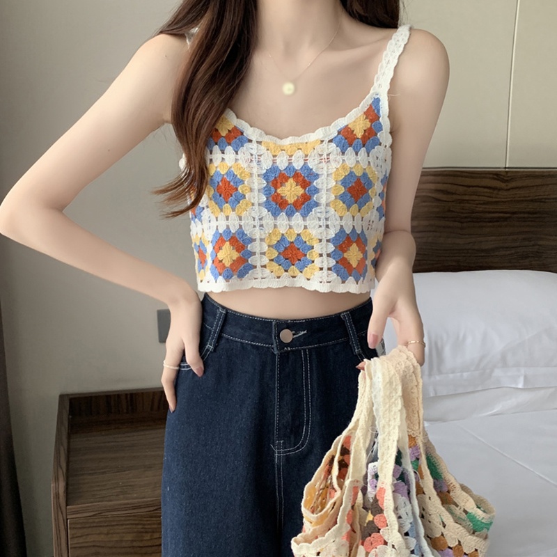 Áo Dệt Kim Sát Nách Hoạ Tiết Thêu Cho Phái Nữ