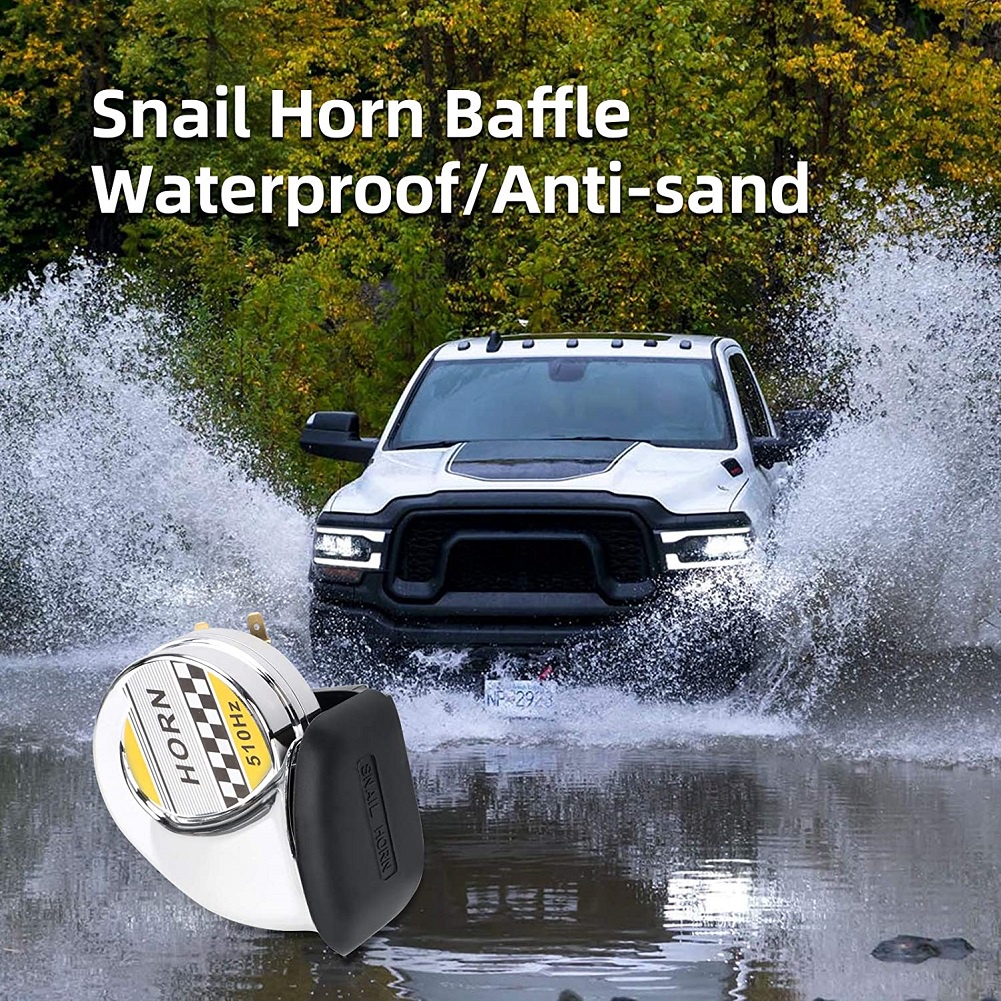 Còi Hơi Điện Tử 12V 130DB Chống Nước Thông Dụng Cho Xe Hơi / Xe Máy / Xe Tải / Tàu Thuyền