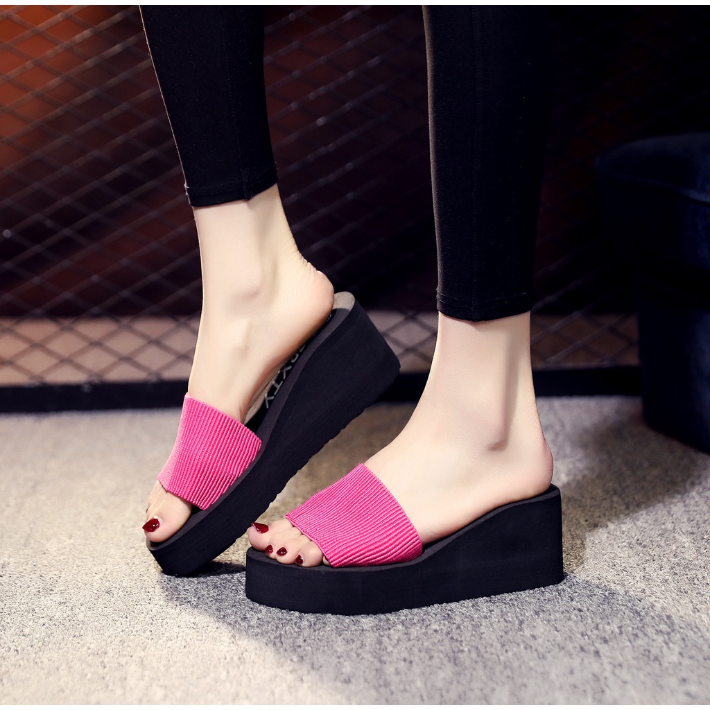 Dép màu trơn phong cách sành điệu cho nữ