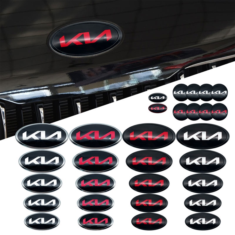 1 Nhãn Dán 3D 15cm 13cm 12cm 11.5cm Trang Trí Mui Xe Ô Tô KIA Stinger Seltos Optima K3 KX3 K5 RIO Sorento SKY