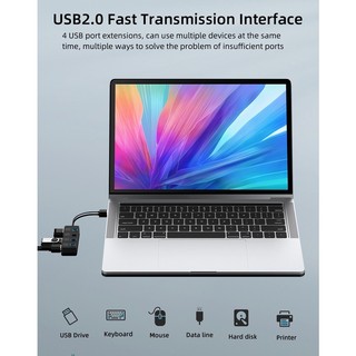 4 Ports Multi USB Hub USB2.0 Port USB Splitter for PC Computer Accessories