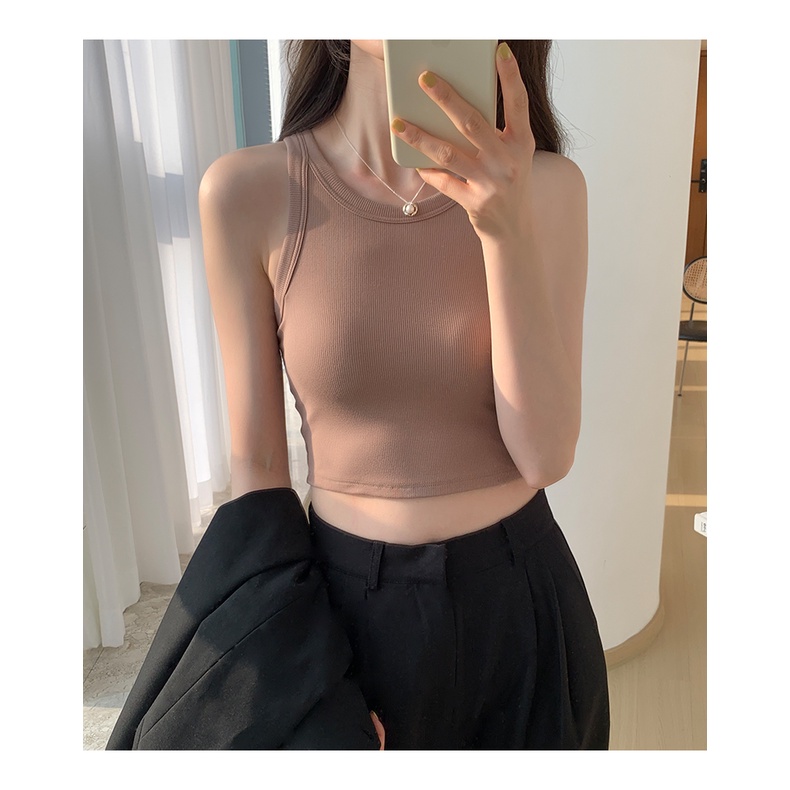 Áo Hai Dây Có Mút Đệm Ngực Thoải Mái Thời Trang Cho Bạn Gái 61033