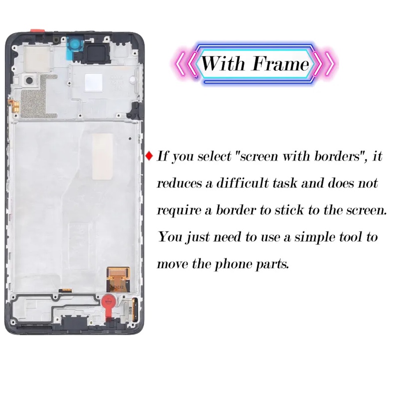 Màn Hình Cảm Ứng LCD Kèm Khung Thay Thế Chuyên Dụng Cho Xiaomi Redmi Note 10 Pro 4G LCD M2101K6G