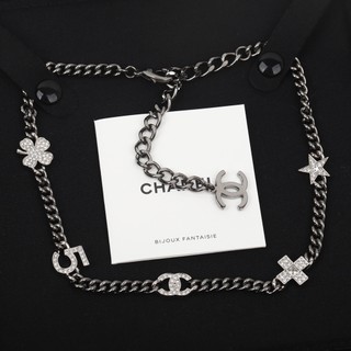 CH&A * NE New Double Cchoker5 Flower Letter Necklace Fashion Simple Women