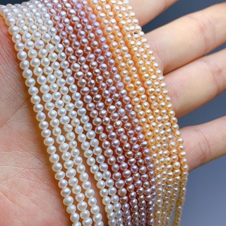 Hạt ngọc trai nước ngọc trai tự nhiên 3-4mm làm vòng tay / vòng cổ diy