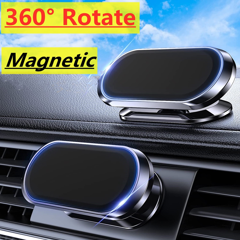 Giá Đỡ Điện Thoại Từ Tính Xoay 360 Độ Trên Xe Hơi Cho iPhone 14 13 12 XR Xiaomi Mi Huawei Samsung LG