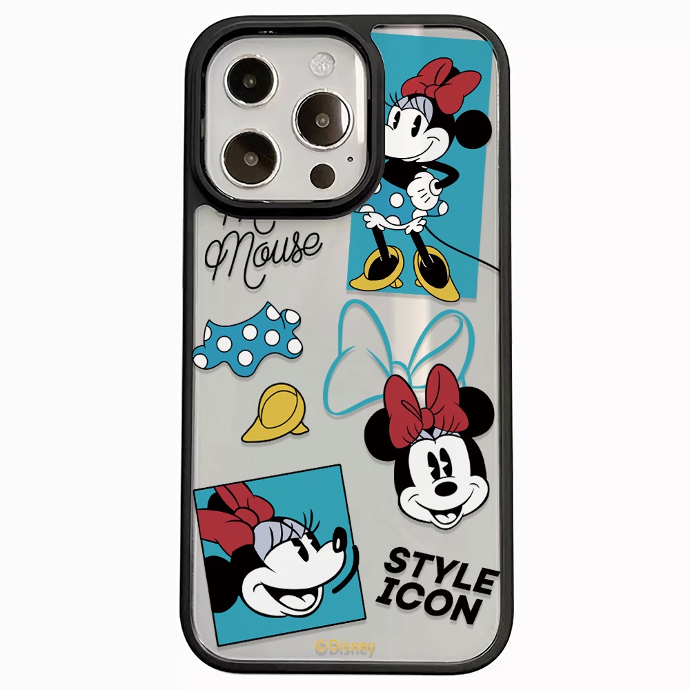 Ốp Điện Thoại Acrylic Cứng Trong Suốt In Hình Mickey Cho iphone 14promax 11 13 12 7Plus 8 X XS Max