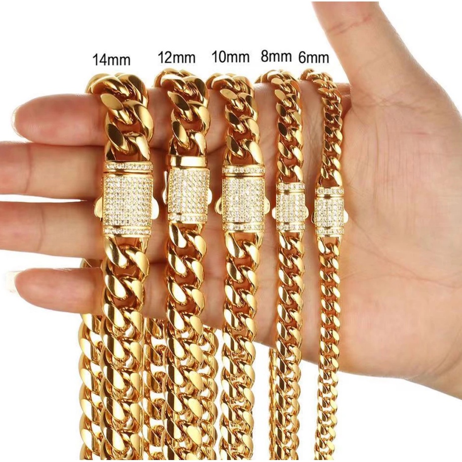 Mới Vòng cổ Bằng Thép Không Gỉ 316l Chiều Dài 6mm - 18mm Dành Cho Nam Và Nữ