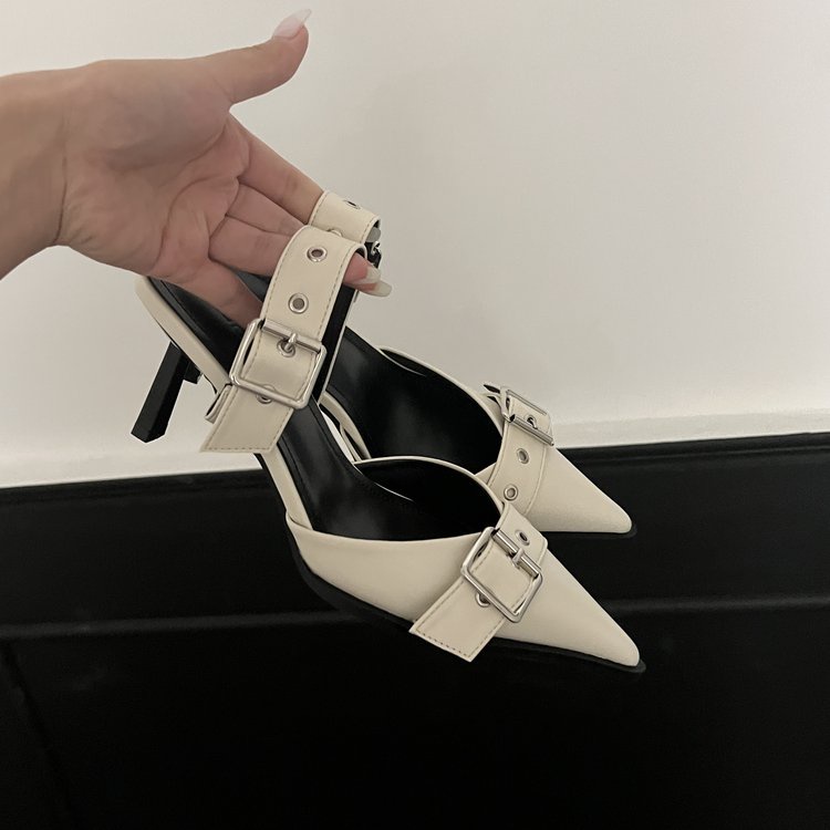 Giày Sandal Cao Gót Mũi Nhọn Thời Trang Dành Cho Nữ
