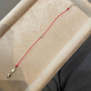 Lucky Charm Diamond Red String Redline Bracelet