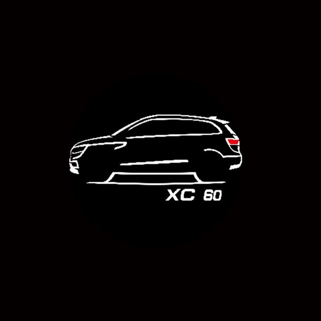 Đèn chào mừng cửa ô tô led máy chiếu logo cho volvo xc60 2018-2021 bóng ma đèn bóng ma ánh sáng lịch sự phụ kiện trang trí ô tô