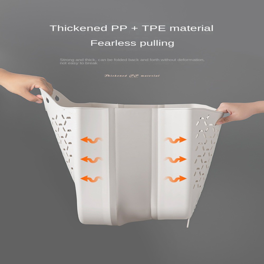 Giỏ Đựng Đồ Giặt / Đồ Chơi Đa Năng Bền Bỉ Gấp Gọn Được 1 Cái