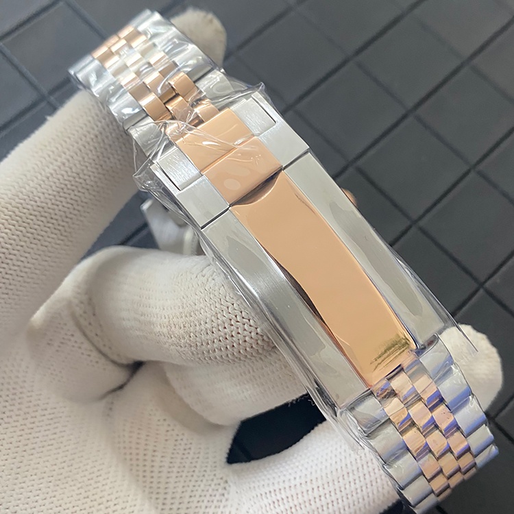 Ốp Bảo Vệ Mặt Đồng Hồ Bằng Thép Không Gỉ 36MM Đính Đá Sapphire Màu Vàng Hồng Cho NH35 / 36MM