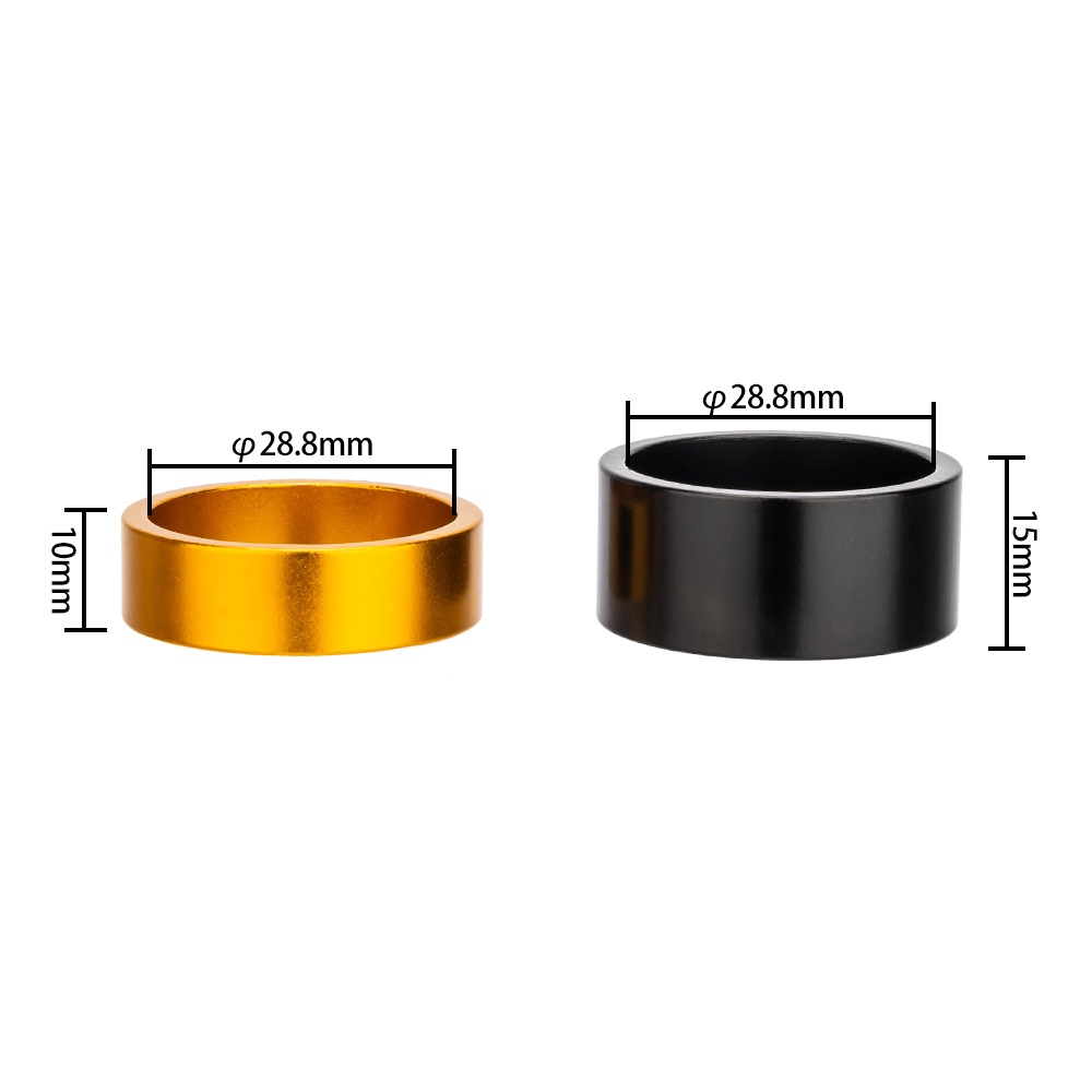 Vòng đệm cổ xe đạp ZTTO cỡ 5/10/15mm bằng carbon hợp kim nhôm