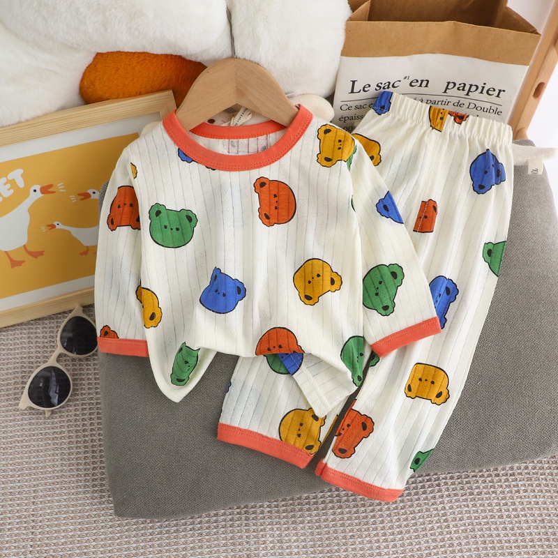 Bộ Đồ Ngủ Pijama 2 Món Bằng cotton Cho Bé