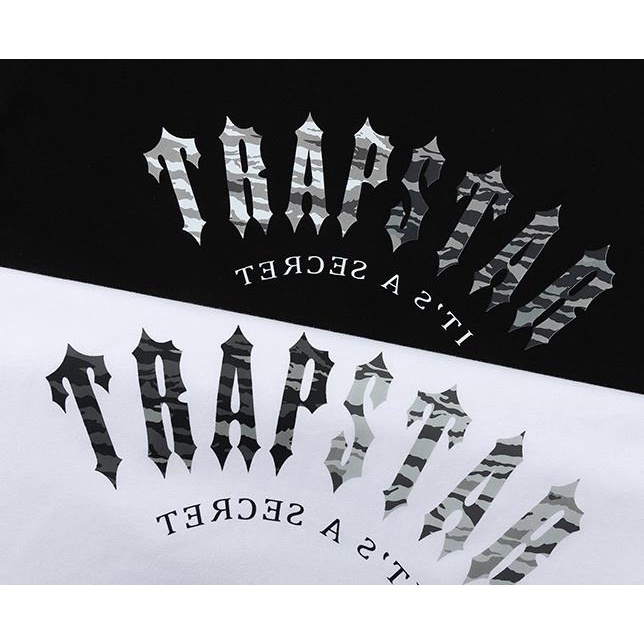 Mới Áo Thun Unisex Ngắn Tay In Họa Tiết Trapstar Ngụy Trang