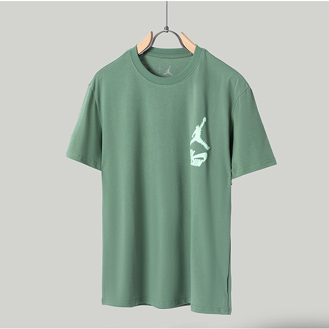 Áo Thun Ngắn Tay Cổ Tròn In Chữ Jack X Jordan Thời Trang Unisex
