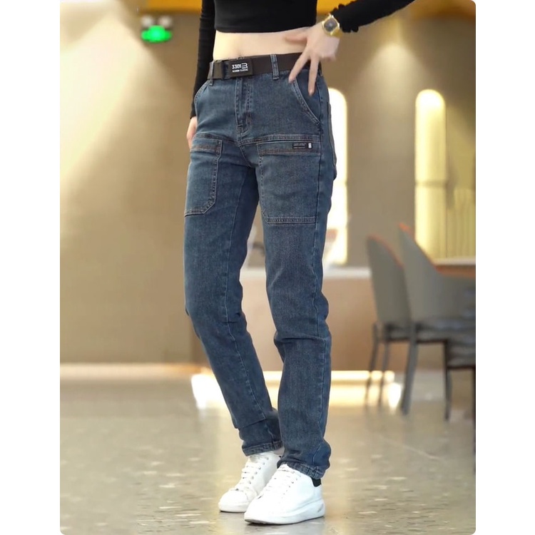 Quần Jean Ôm Co Giãn Thời Trang Xuân Hè Mới Cho Nam