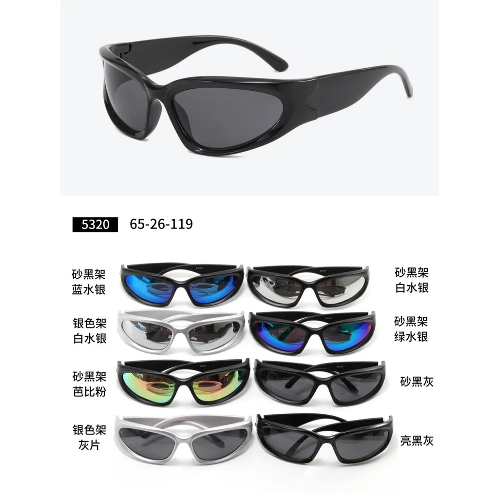 Kính Mát Thể Thao Y2k Hình Người Ngoài Hành Tinh Phong Cách Punk Cho Nữ❧3.2