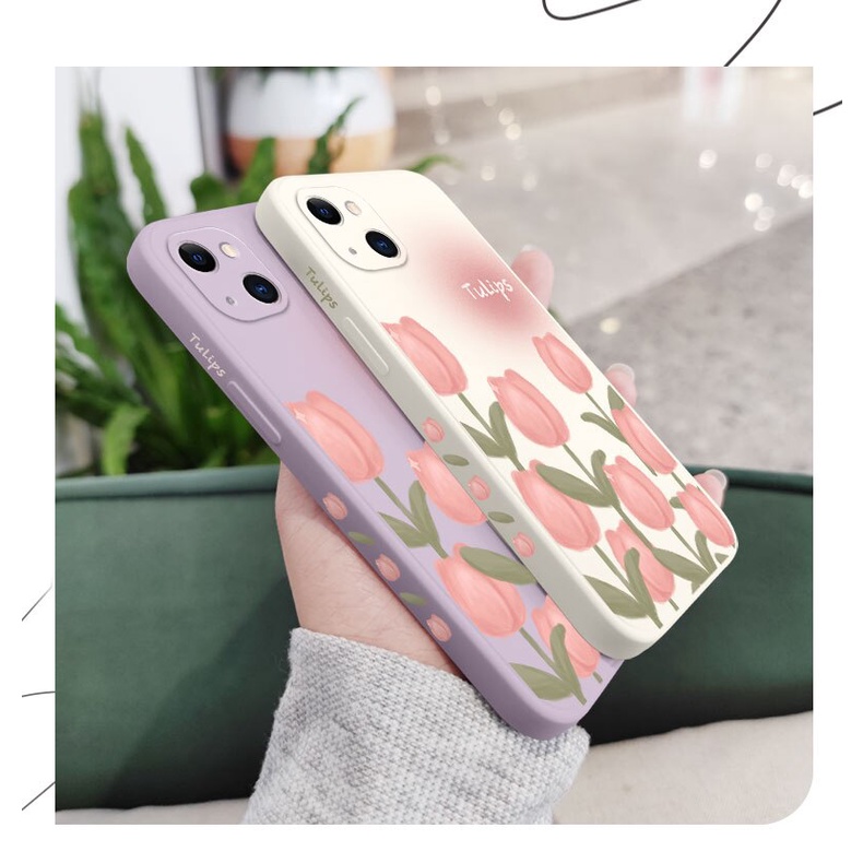 Ốp Điện Thoại Hình Hoa Tulip Cho Vivo 1601 1602 1814 1606 1609 1610 1611 1612 1724 1801 1901 1902 1903 1904 1906 1907 1909 1915 193 193 1939