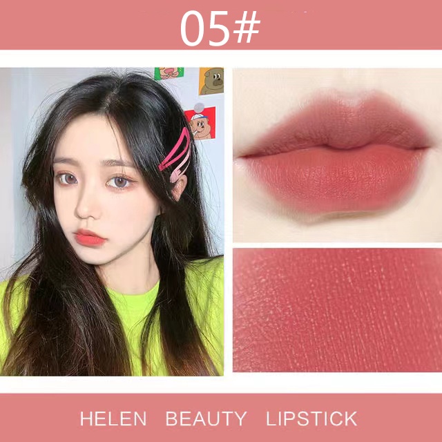Son Lì Chống Thấm Nước Màu Hồng Nude Dễ Thương