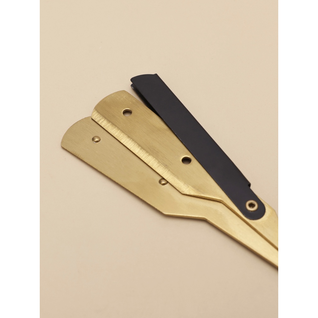 Hàng Có Sẵn Giao Hàng Nhanh Chóng#Giá Đỡ Dao Cạo Râu Lưỡi Dao Thẳng Bằng Thép Không Gỉ Chuyên Dụng Cho Nam