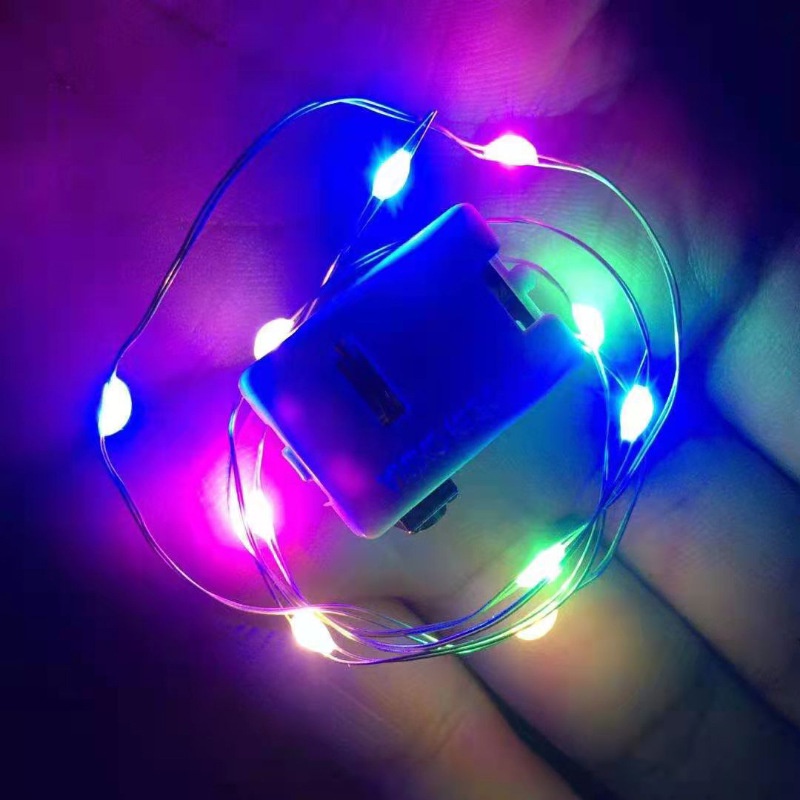 Hộp Quà Tặng Dây Đèn LED Bằng Đồng Trang Trí Bó Hoa Màu Sắc Tươi Sáng