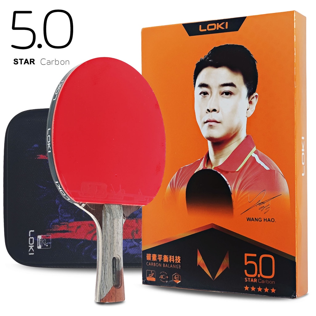 Vợt Đánh Bóng Bàn Loki 5/6/7 Star Bằng Cao Su Chuyên Nghiệp
