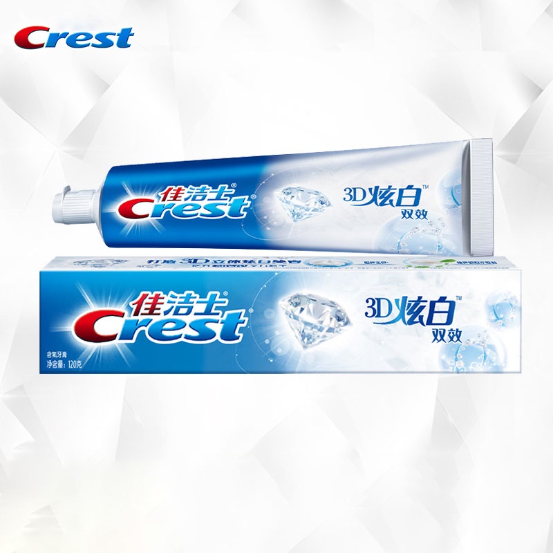 CREST Kem Đánh Răng 3D MICA 120g Hai Hiệu Ứng Làm Trắng Răng