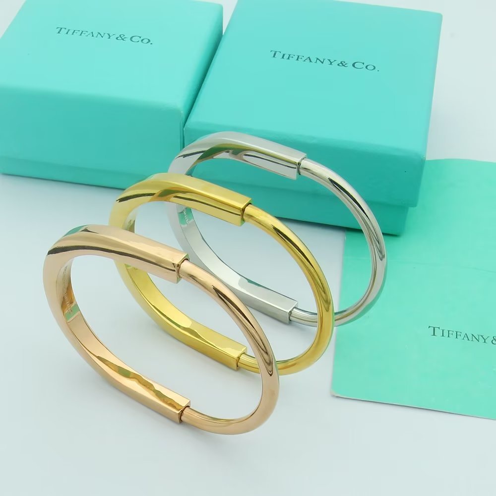 Vòng Tay Mạ Bạc S925 S925 Bạch Kim logo TI & CO Thời Trang Năm 2023