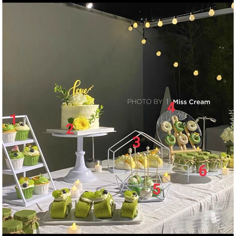 Giá Đỡ Trưng Bày Thức Ăn Bánh Tráng Miệng Phong Cách Châu Âu