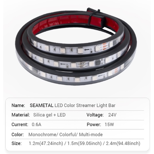 Đèn LED 24v 24v Nhiều Màu Sắc Nhấp Nháy Gắn Tấm Chắn Nắng Trang Trí Xe Tải màu phổ biến trang trí tiện lợi cho